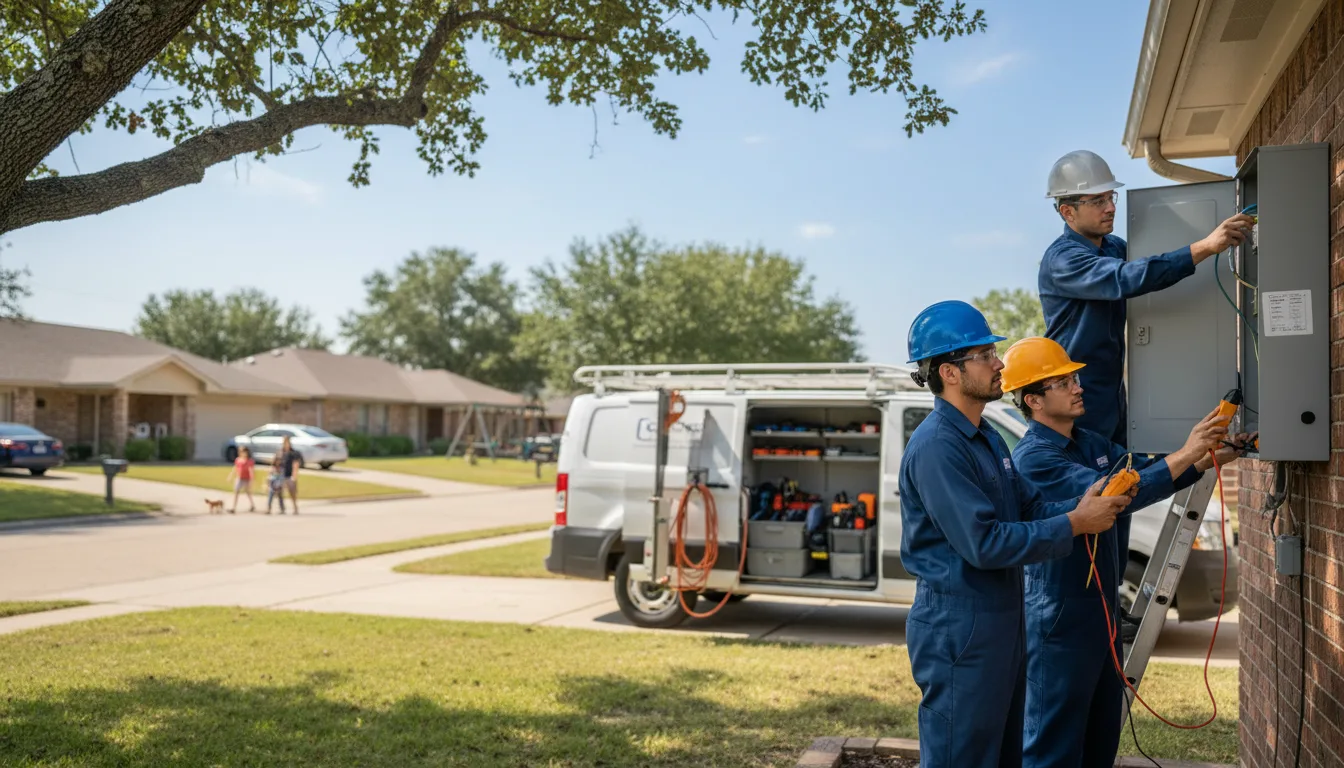 Certified electrician providing emergency electrical services in Hewitt, MN